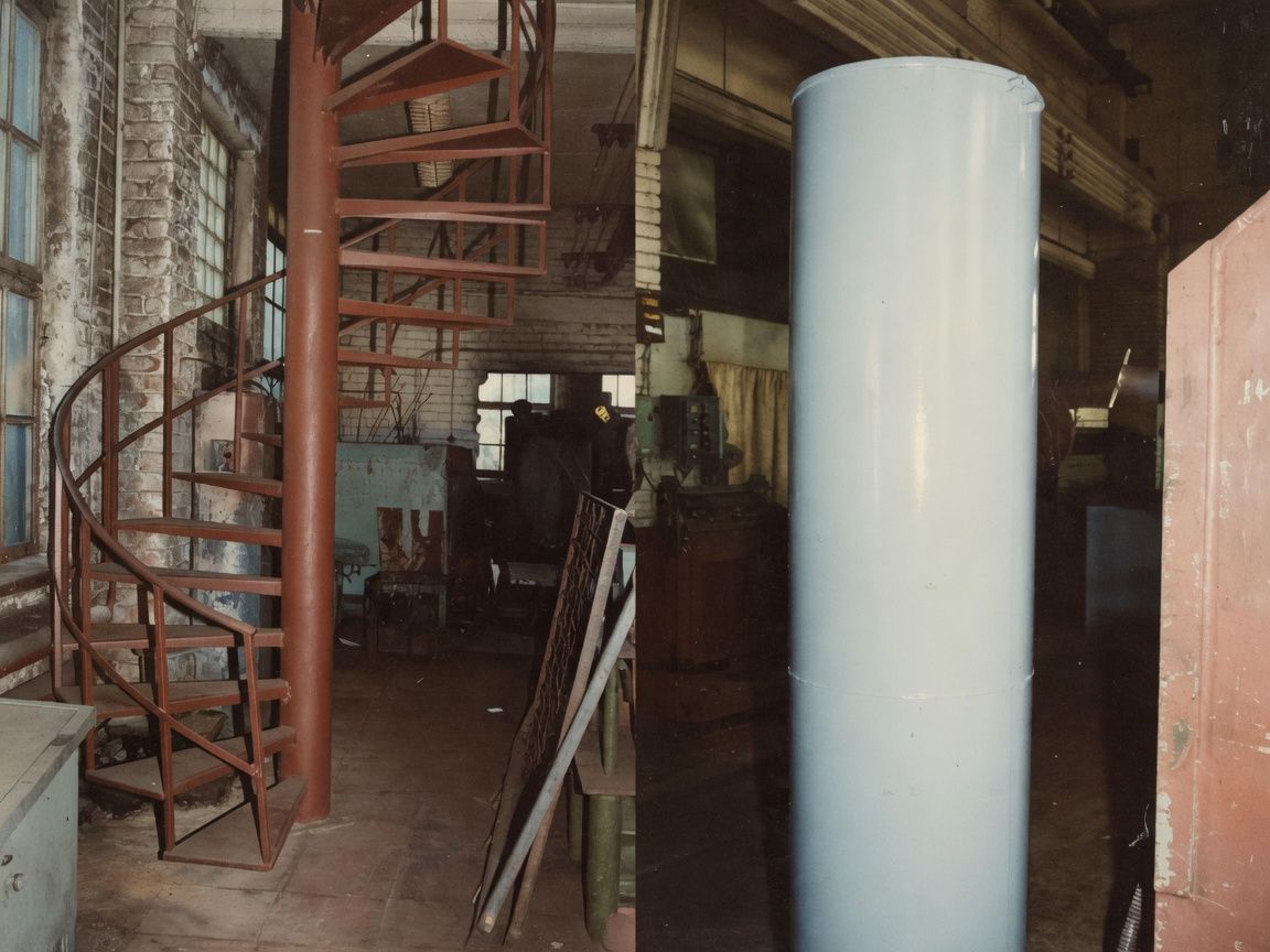 Stairs and cistern